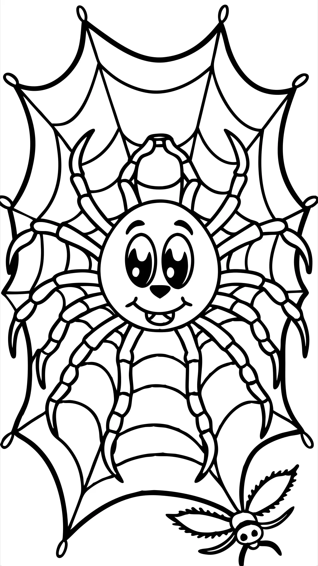 printable coloring pages of spiders